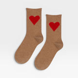 Love Cashmere Crew Socks - Camel
