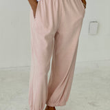 Pointelle Balloon Pants - Baby Pink