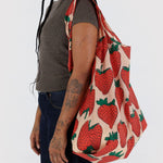 Big Baggu - Strawberry, folded