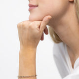 14K Gold Dainty Paperclip Bracelet — view 2