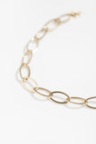 10K Gold Oval Paperclip Bracelet