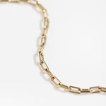 Jones Fine 14K Gold Dainty Paperclip Bracelet