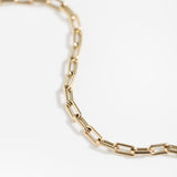 Jones Fine 14K Gold Dainty Paperclip Bracelet