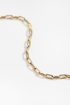 Jones Fine 14K Gold Dainty Paperclip Bracelet