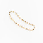 14K Gold Dainty Paperclip Bracelet — view 4