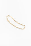 10K Gold Dainty Paperclip Bracelet