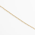 14K Gold Dainty Paperclip Bracelet — view 5