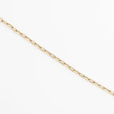 14K Gold Dainty Paperclip Bracelet — view 5