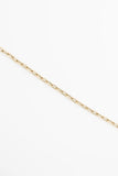 10K Gold Dainty Paperclip Bracelet