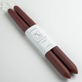 Beeswax Dipped Candles - Burgundy