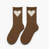 Love Cashmere Crew Socks - Brown