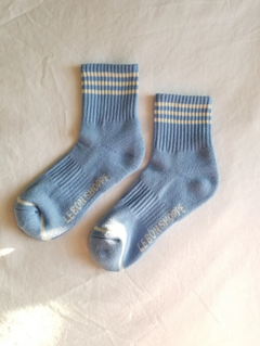 Girlfriend Socks in Parisian Blue