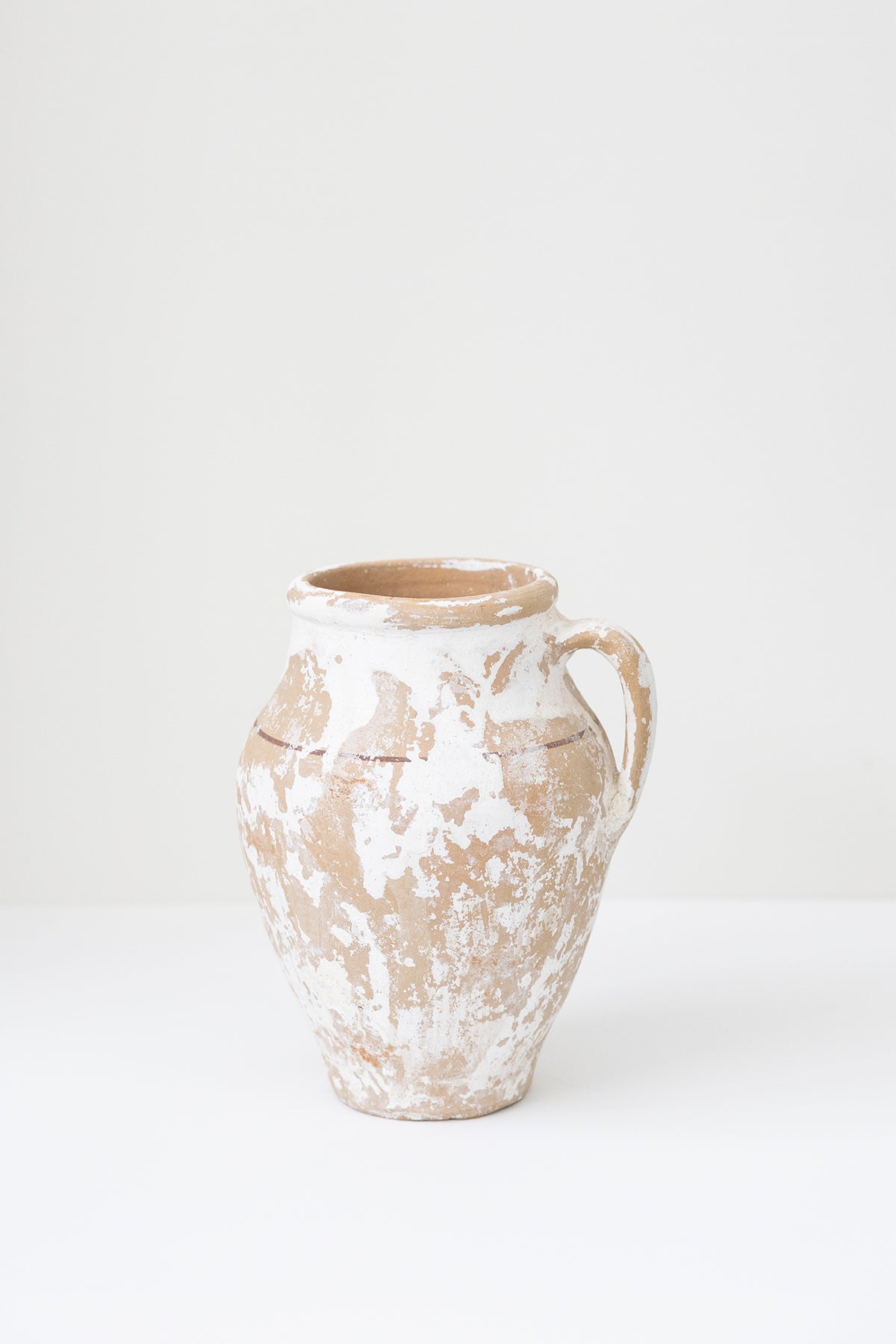 Antique Turkish Ceramic Olive Oil Pot