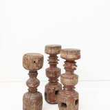 Antique Rustic Architectural Wooden Pillars – Set of 3