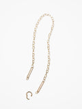 14K Diamond Link Chain with Solid Gold Closure