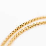 14K Thick Solid Gold Box Chain — view 2