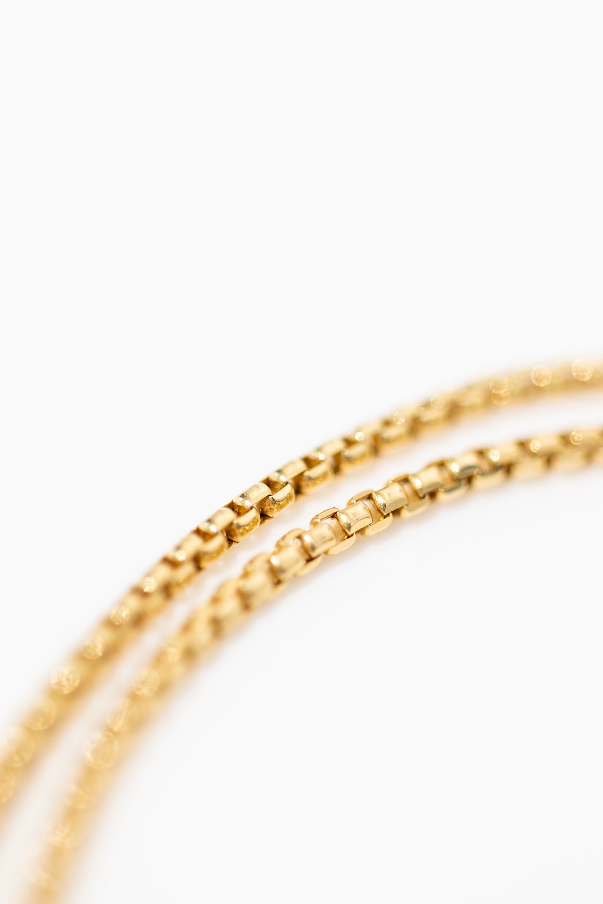 14K Thick Solid Gold Box Chain — view 2