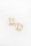 14K Chunky Square Hoops