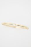 14K Diamond Bezel Bangle Bracelet