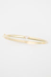 14K Diamond Bezel Bangle Bracelet