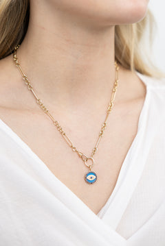 14K Evil Eye Charm — view 2