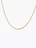 14K Gold Rope Chain Necklace