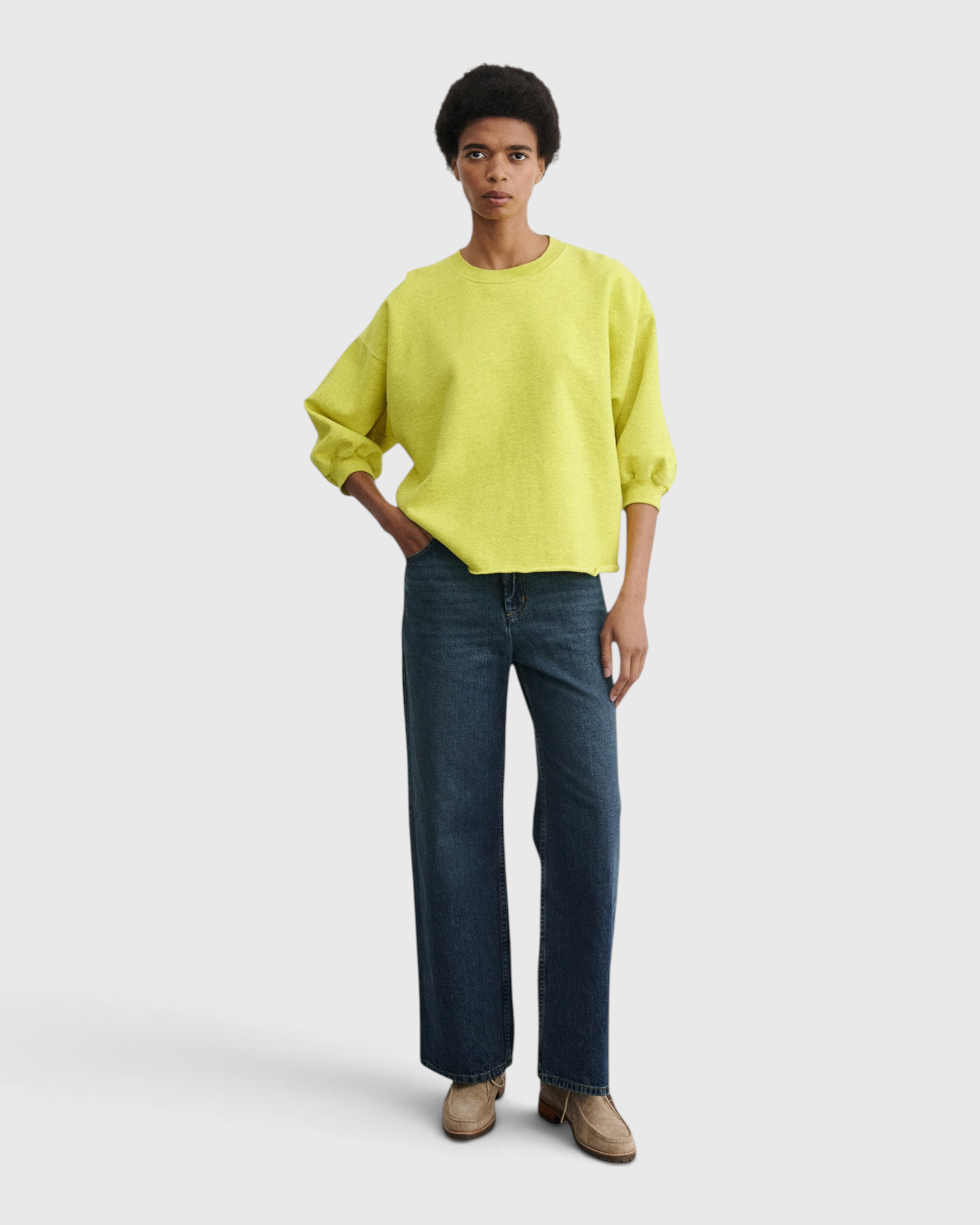 Rachel Comey Fond Sweatshirt in Citron - front