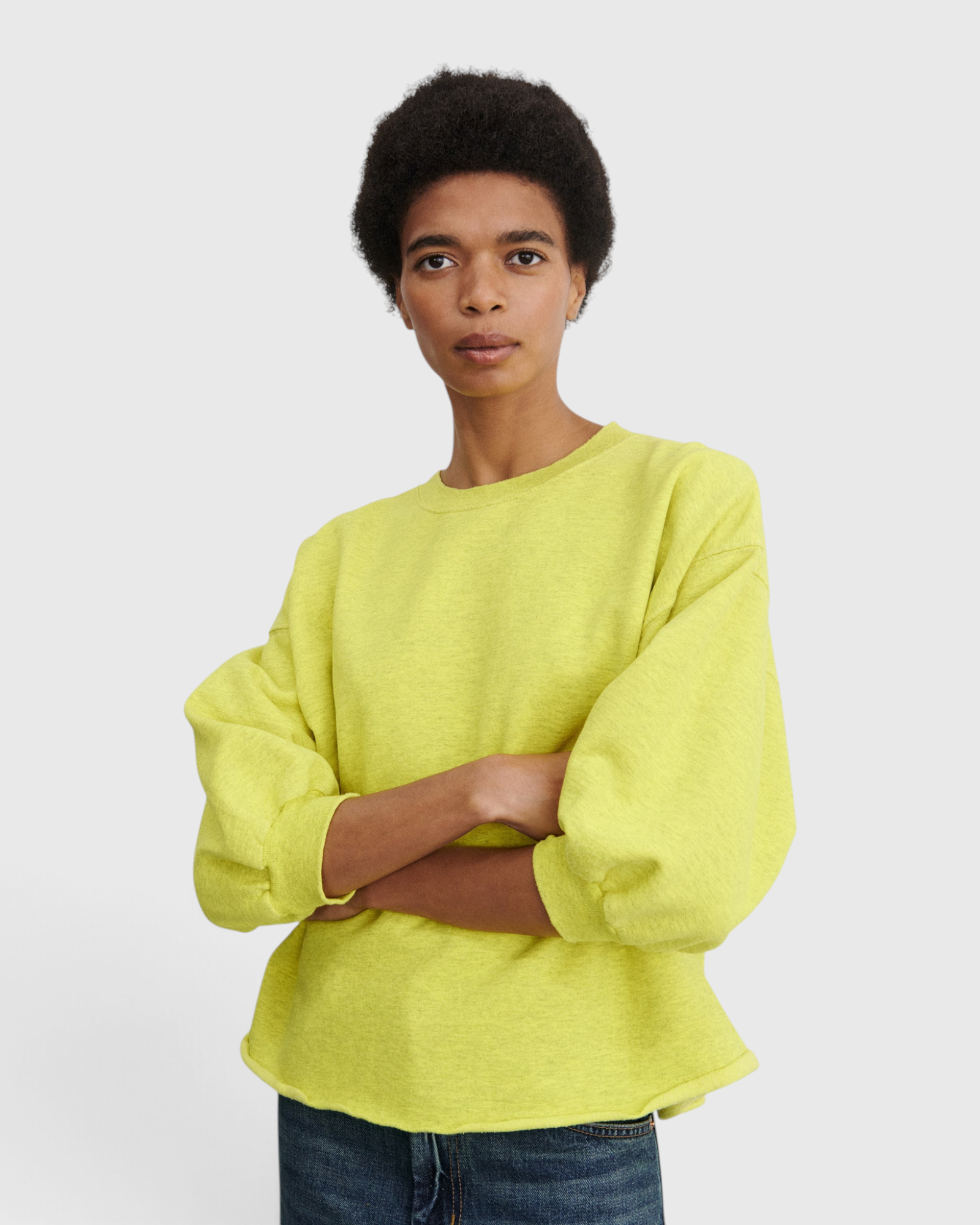 Rachel Comey Fond Sweatshirt in Citron - side
