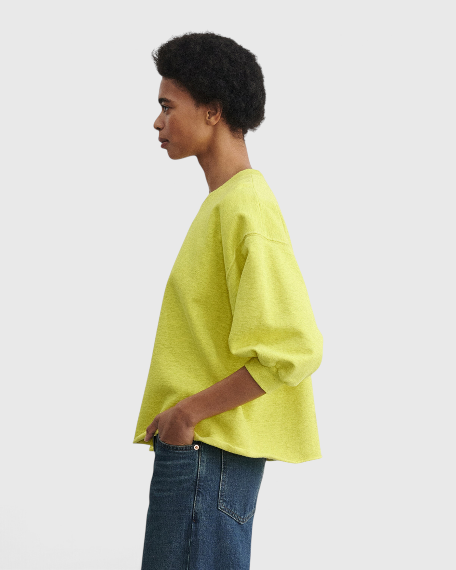 Rachel Comey Fond Sweatshirt in Citron - back