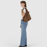 Standard Baggu - Leopard, folded