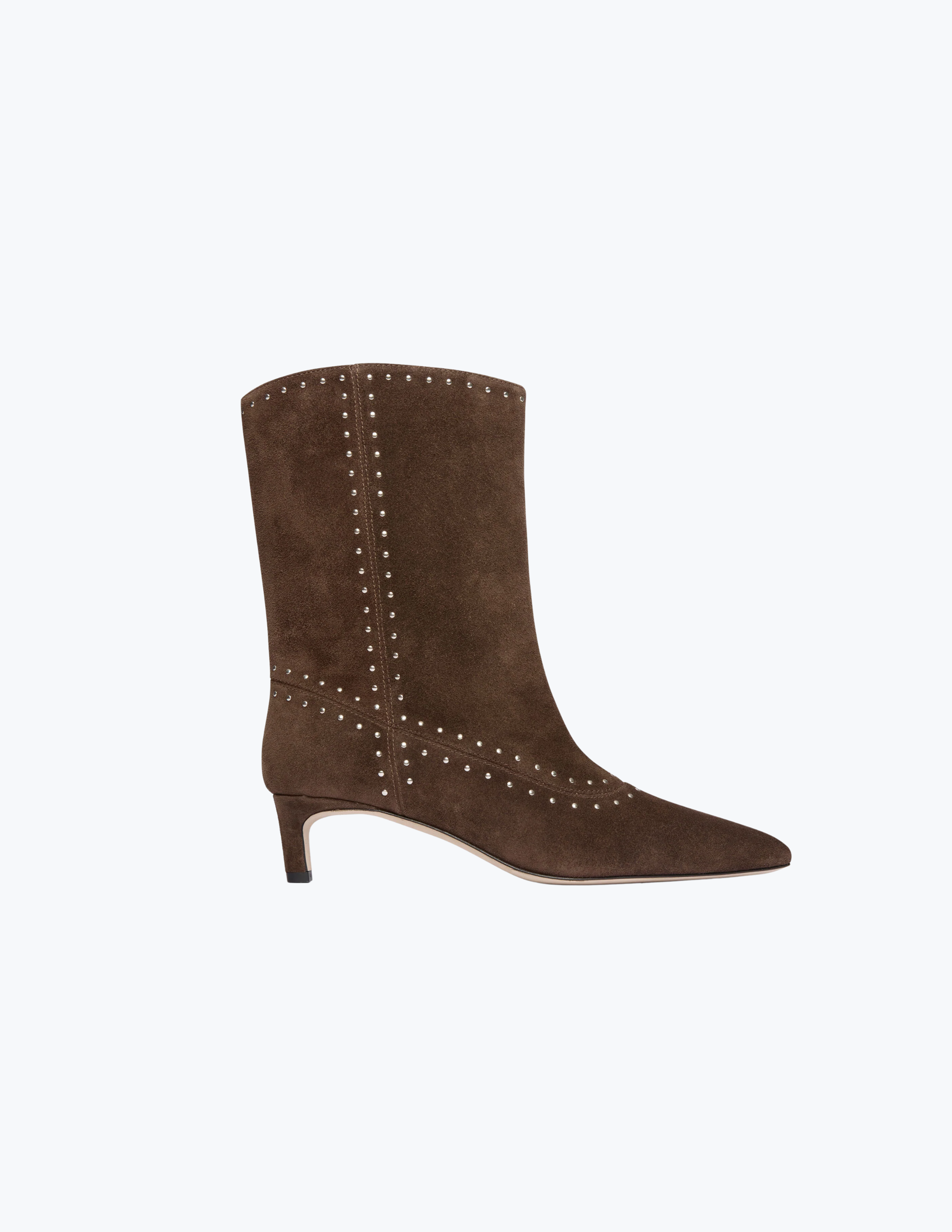 Tricia Studded Boot - Teddy Suede with Studs