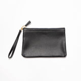 Moyen Pouch - Black Pebble Leather
