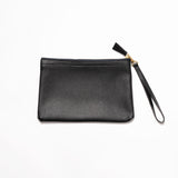 Moyen Pouch - Black Pebble Leather