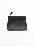 Petite Pouch - Black Pebble Leather