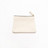 Petite Pouch - Milk Pebble Leather