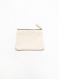 Petite Pouch - Milk Pebble Leather