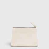 Petite Pouch - Milk Pebble Leather — view 2