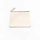 Petite Pouch - Milk Pebble Leather