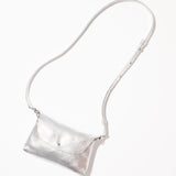 Kaanapali Crossbody - Silver Metallic Aniline Leather