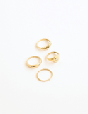 14K Solid Gold Croissant Ring