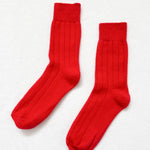 Classic Cashmere Socks in Red