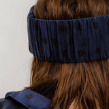 Washable Silk Sleep Mask - Blue Ellipsis