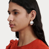 Rachel Comey Large Keel Hoop - Silver