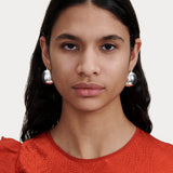 Rachel Comey Large Keel Hoop - Silver