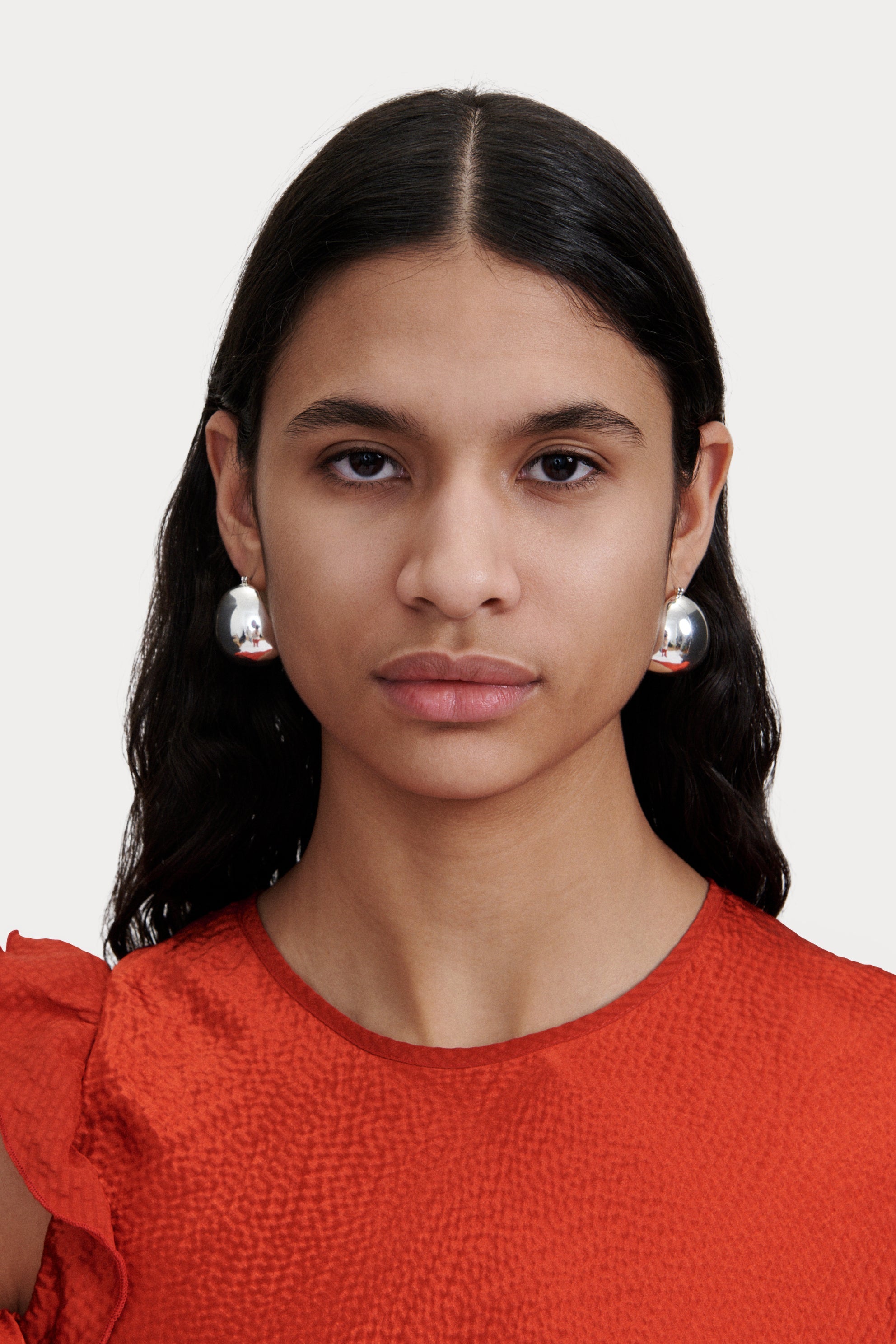Rachel Comey Large Keel Hoop - Silver