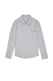 Sweater Rib Button Down - Heather Grey