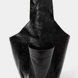 RACHEL COMEY Tool Bag in black leather, alternate styled view.