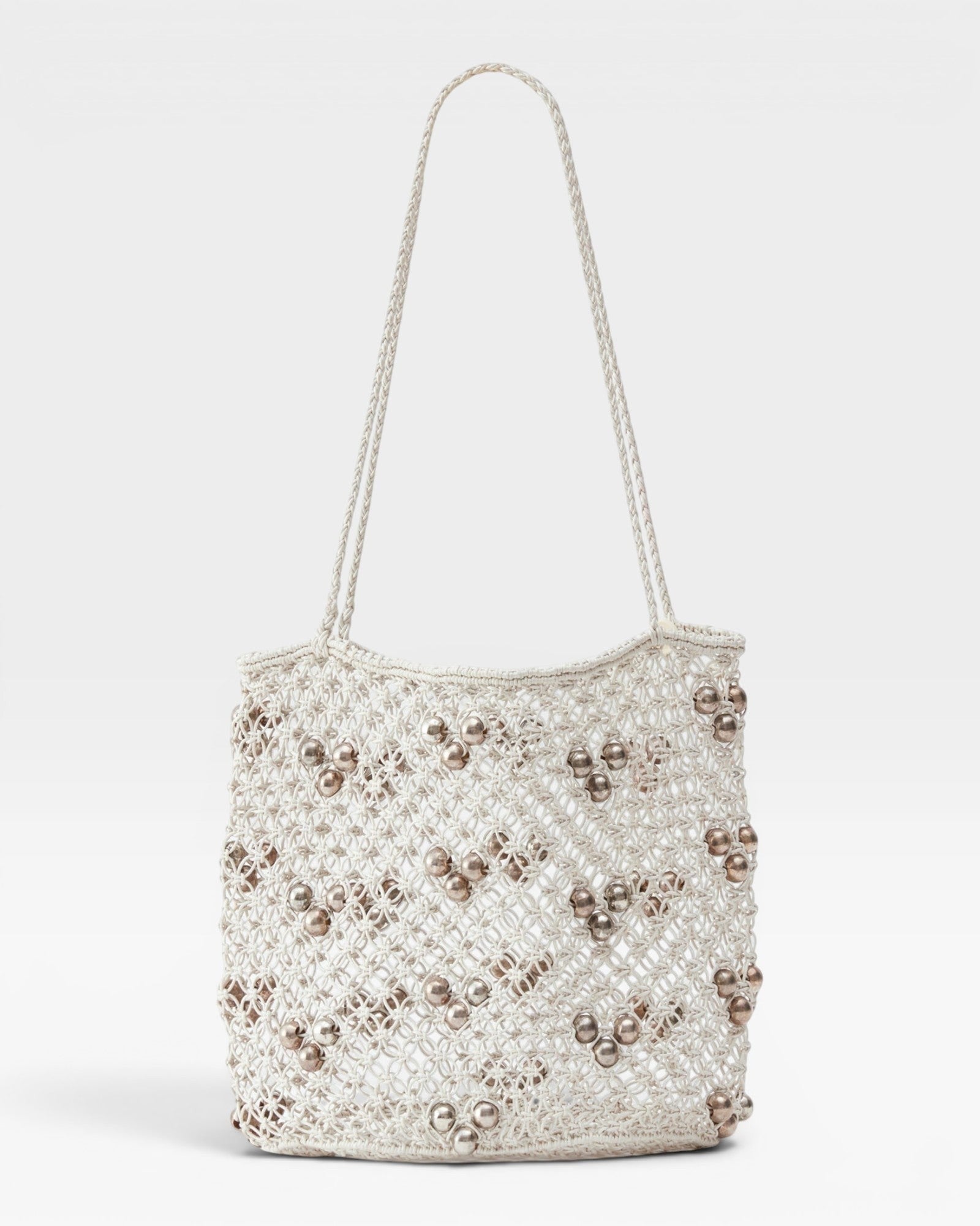 Mini Web Bag Silver front