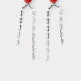 Draped Baguette Earrings