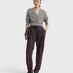 Rachel Comey Gimlette Top in Black Multi cotton tweed - front